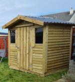 6' x 6' Rustic Chalet - Wooden Garden Chalet.